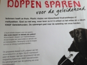 Doppen verzamelen voor opleiding geleidehonden